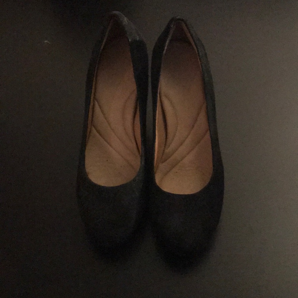 Clark suede heels